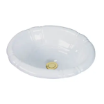 Barclay Products 4-710WH Lisbon 17.37 in. Drop-In Bathroom Sink Specification