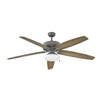 Hinkley 902672FMM-NWD Tempest 70 in. Indoor/Outdoor Metallic Matte Bronze Ceiling Fan Owner's Manual
