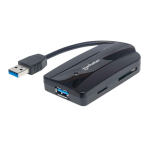 Manhattan 163590 SuperSpeed USB 3.0 Hub and Card Reader/Writer Quick Instruction Guide