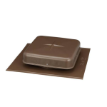 Gibraltar Building Products PRV50DBR 50 sq. in. Net Free Area Brown Plastic Roof Vent Instructions