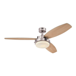 Westinghouse 7209000 Alloy 52 in. LED Brushed Nickel Ceiling Fan Instructions