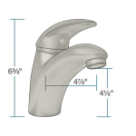 Sir Faucet 722-BN Single Hole Single-Handle Bathroom Faucet Specification