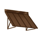 Beauty-Mark H23-5COP 5 ft. Houstonian Metal Standing Seam Fixed Awning (68 in. W x 24 in. H x 36 in. D) User guide