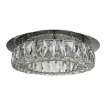 Home Decorators Collection C5817 Keighley 13 in. Polished Chrome Integrated LED Crystal Flush Mount Kitchen Ceiling Light Fixture Instructions