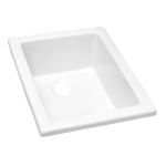 Barclay Products LS460 Drop-In Fire Clay Bathroom Sink Specification