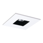 Halo TLS408WHBB 4 in. Recessed Light White Trim and Black Baffle Solite Glass Lensed Square Shower light Specification