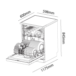 Parmco DW6WP 600mm Freestanding Dishwasher Owner Manual