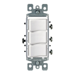 Leviton 1755-W Decora® 15A 120V 1-Pole Combination Switch Specification