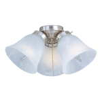 Maxim FKT207FTSN 3-Light Ceiling Fan Light Kit, in Satin Nickel Spec Sheet