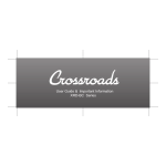 Crossroads XRD-BC Series User Manual