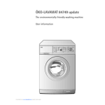 AEG 84749 Washer User manual