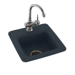Swan KS03322LS.124-2B Dual-Mount Solid Surface 33 in. x 22 in. 2-Hole 70/30 Double Bowl Kitchen Sink in Canyon Installation guide