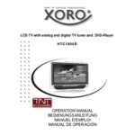 Xoro Flat Panel Television HTC1900D User manual