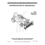 MTD PPN 31A-040-401 Snow Blower User manual