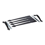 National Hardware 8413 Spear Gate Kit With Pull, Black Tech Drawing