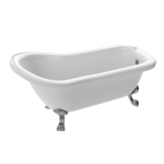 ANZZI Pegasus Series 5 ft. Acrylic Clawfoot Non-Whirlpool Bathtub Specification