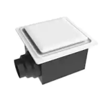 Aero Pure ABF110 G15 W Low Profile 110 CFM Quiet Ceiling Bathroom Ventilation Fan 0.9 Sones, White Installation instructions