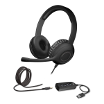 Cyber Acoustics 3.5mm Stereo Headset wit Computer Headset Specification Sheet