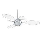 Minka Aire F596L-BN Cirque™ 3 Blades 54 in. Indoor Ceiling Fan in Brushed Nickel Wet Installation Manual