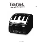 Tefal TT750250 TOAS SUCCESSOR4 4S NEW FRONT WHT Toaster Notice