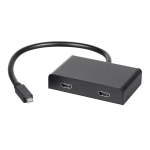 Monoprice 21975 2-Port Mini DisplayPort 1.2 to HDMI Multi-Stream Transport Quick Start Guide