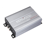 KENWOOD KAC-M1814 4-Channel Compact Bridgeable Marine/Motorsports 400W Max Power Digital Amplifier-Complete Features/ User Manual