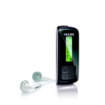 Philips Flash audio player SA4020/37 Quick start guide