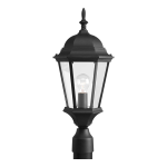Progress Lighting Fairview Collection Outdoor Textured Black Post Lantern Gu&iacute;a de instalaci&oacute;n