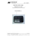 Hantel ODGST-800 NumericPager User Manual