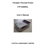 Fujitsu Component SQK-628WSL110H2 Bluetoothprinter User Manual