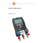 testo Instruments (Shenzhen) 2ACVD056001550 Digitalmanifold User Manual