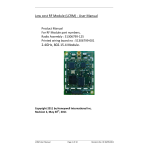 Honeywell International S5751306799 LowCost ISA 100 Radio Module User Manual