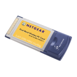 Netgear WAG511 - 802.11a/b/g Dual Band Wireless PC Card User`s guide