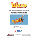 EScale WACO Assembly Instructions Manual