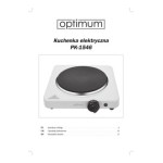 Optimum PK-2250 Electric hot plate (double type) Owner's Manual