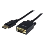 StarTech.com 6 ft DisplayPort to VGA Adapter Converter Cable – DP to VGA 1920x1200 - Black Datasheet