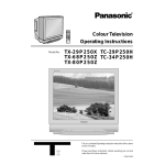 Panasonic TC29P250H Operating Instructions