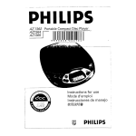 Philips AZ7361 CD Player User manual