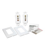 StarTech.com Composite Wall Plate Video Extender over Cat 5 with Stereo Audio Instruction manual