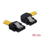 DeLOCK 82498 Cable SATA 50cm right/straight metal yellow Data Sheet