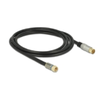 DeLOCK 88960 Antenna Cable F Plug > IEC Jack RG-6/U quad shield 3 m black Premium Ficha de datos