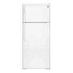GE GIE18GTHBB 17.5 cu. ft. Top Freezer Refrigerator in Black, ENERGY STAR Specification