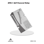 Schneider Electric DPX-1 - Self Powered Relay User Guide