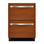 KitchenAid KDDO24RVX Architect&reg; Series II 23-3/4 in. 5.1 cu. ft. Double Drawer Refrigerator Installation manual