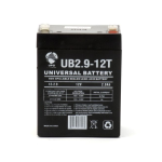 UPG UB1229T 12-Volt 2.9 Ah F1 Terminal Sealed Lead Acid (SLA) AGM Rechargeable Battery Guide