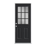 Builders Choice 36 in. x 80 in. Cordovan Right-Hand 3 Lite Clear Glass Painted Fiberglass Prehung Front Door Installation guide