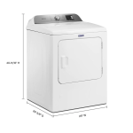 Maytag MGD6200KW Electric Gas Dryer User Guide