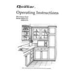 Panasonic MQS1075 Microwave Owner's Manual