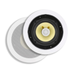 Monoprice 4102 Caliber In-Ceiling Speakers 5.25in Fiber 2-Way User's manual