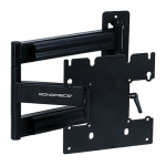 Monoprice 5921 EZ Series Full-Motion Articulating TV Wall Mount Bracket - For LED TVs 23in to 40in Max Weight 80 lbs Extension Range of 3.0in to 24.0in VESA Patterns Up to 200x200 User's manual